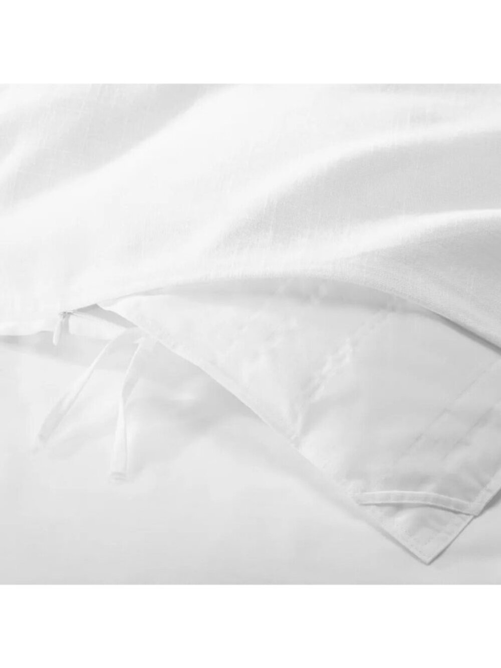 Casaluna King Size Linen & Rayon Duvet Cover Heavyweight & White COVER ONLY - Picture 3 of 6